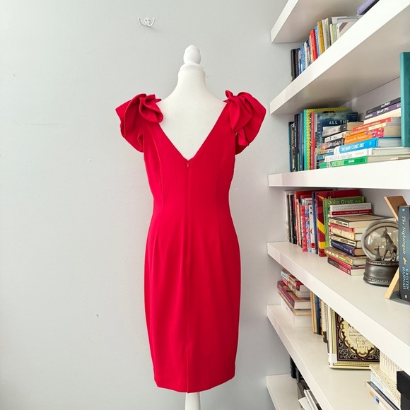 Badgley Mischka collection Red Dress size 8 - Picture 5 of 13